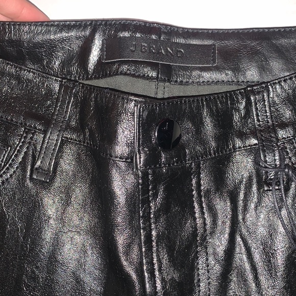 NWT! Black Franky Mid Rise Lamb Leather - Picture 3 of 7